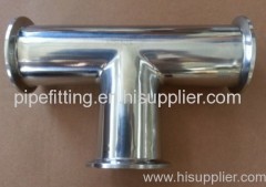 Sanitary SS Clamped End Tee