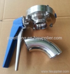 Sanitary Butterfly Valve Welded end