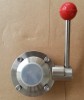 Stainless Steel Sanitary Butterfly Valve welded end