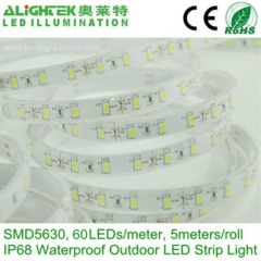 Waterproof 60pcs/m SMD 5630 Flexible LED ribbon light