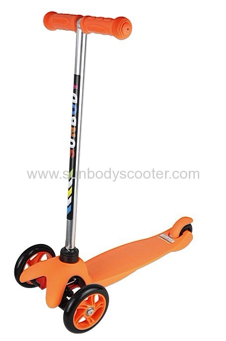 three wheels kids micro scooter with two front wheels
