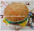 Large Funky Hamburger Soft Toy Pillow , Fashion PP Cotton Decorative Sofa Cushions