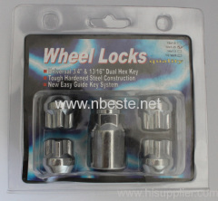 wheel locks,4 open-end acorn 1 key adapter
