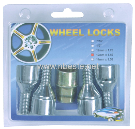 wheel locks,sleeve acron,for 1200 1key,(4+1)