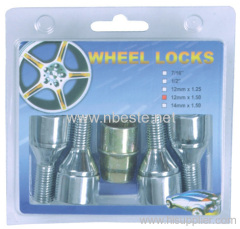 wheel locks,sleeve acron,for 1200 1key,(4+1)