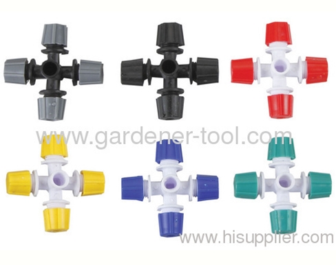 Plastic Cross-shaped Misting Sprinkler For Micro Irrigation