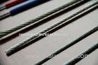 2mm 304 Stainless steel wire rope , Nylon Coated and 1x7