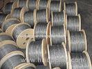 Dia 6mm 304 ASTM Galvanized Steel Wire Rope , 1*19 1570MPA - 1960MPA