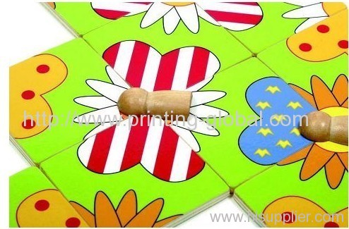 Heat transfer film for Jigsaw puzzle of children toys used in wood and plastic)