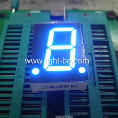 Ultra Blue ânodo comum de 0,8 polegadas de um dígito 7 segmentos display LED