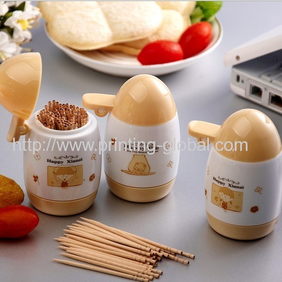 Hot stamping film for toothpick holder