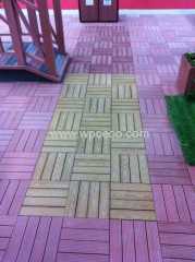 Interlocking PE flooring tiles