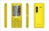 Yellow USB Slim Mobile Phones , Plastic and 2.4 inch with Bluetooth