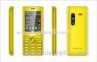 Dual SIM Slim Mobile Phones , Yellow and 500mAh 8g mobile phone