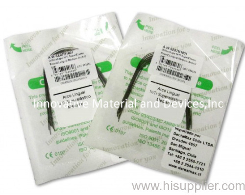 Orthodontic NiTi Super elastic Lingual archwire (ortodoncia lingual arco)