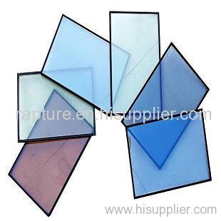 Coated termpered hollow glass