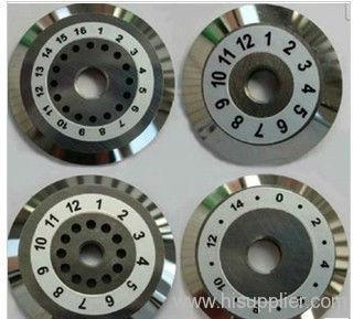 fiber optic cutting blade