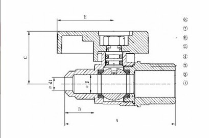 Brass Gas Ball Valve-Flare*Male