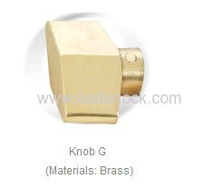 60mm brass cylinder with knob 