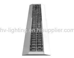 grille lamp 2x36w recessed