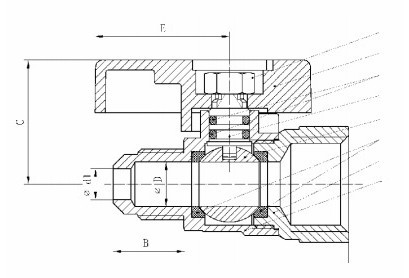 Brass Gas Ball Valve-Flare*Female