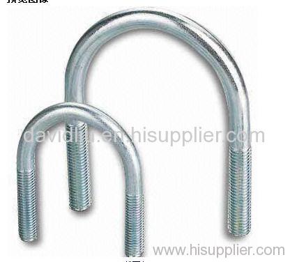 U Bolts with Self-color, ZP, YZP or DF Finish, Measures M6 to 36, Made of Carbon/Alloy Steel