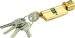 70mm brass cylinder computer key with knob