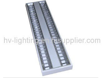 grille lamp 2x18w recessed