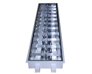 grille lamp 2x36w surface