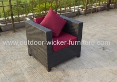 Garden single rattan sofa lounge