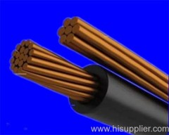 Duplex stranded aluminium conductor XLPE insulation AAC neutral conductor