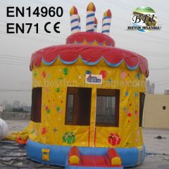 Inflatable Birthday Cake Bounce House