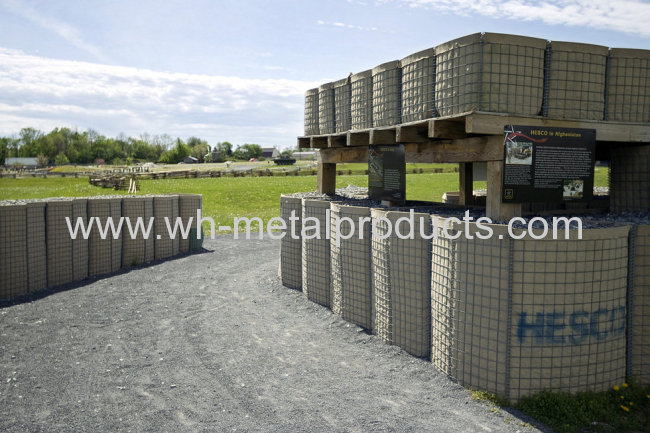 hesco barrier wire mesh stone wall