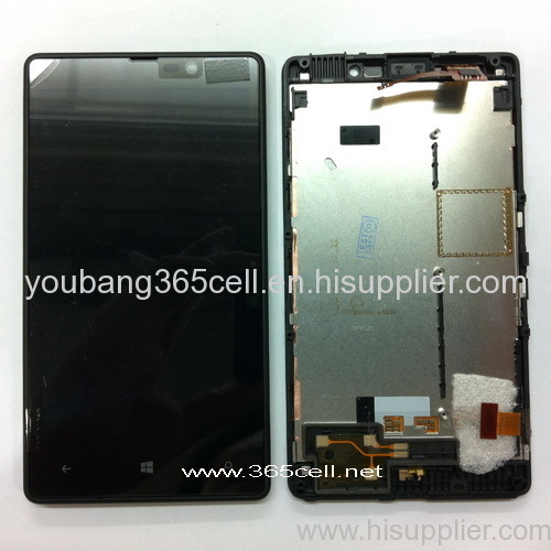 Nokia Lumia 820 LCD and digitizer assembly OEM with frame