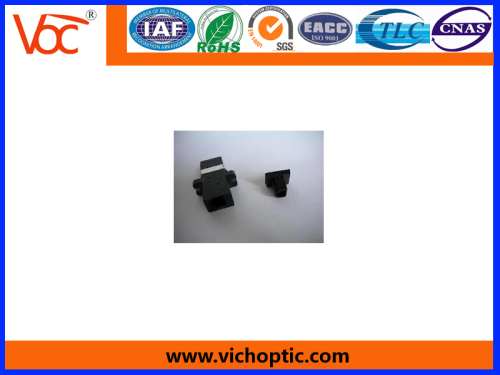 black plastic MTRJ Optical Fiber Adaptor