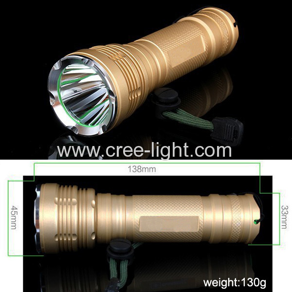 New! 10W Ultra Power CREE XML T6 LED Aluminum Hunting Flashlight ACK-1190