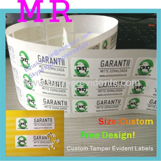 Adhesive Jar Tamper Proof Seal Sticker,Destructive Safety Labels with Stong Adhesive,Non Removable Label One Time Use