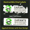 Adhesive Jar Tamper Proof Seal Sticker,Destructive Safety Labels with Stong Adhesive,Non Removable Label One Time Use