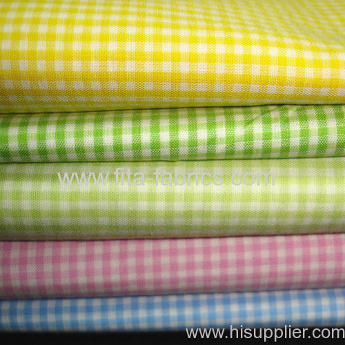 100% Cotton Gingham Fabric