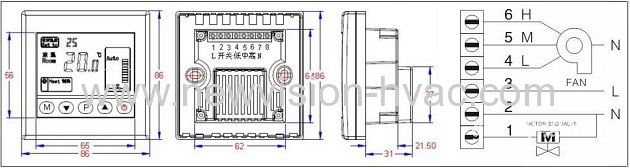 Fan Coil Room Thermostats