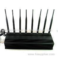 8 Antennas20 w gps/ WiFi/ vhf/ uhf/315/433/4g lte and winmax Jammer