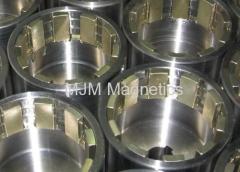 Magnetic outer Rotors with NdFeb arc magnets for magnetic couplings