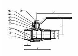 Brass Ball Waste Valve