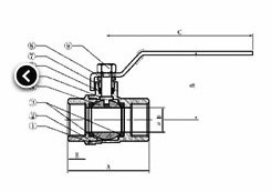 Two-piece Brass Ball& Waste Valve-Threaded