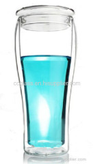 Elegant Double Wall Pyrex Borosilicate Glass Cup