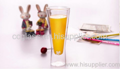 Thickening Creative High Transparent Double Wall Glass Juice Cup