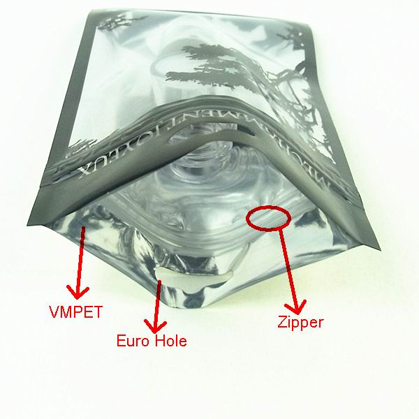 custome printed ziplock aluminium foil bag