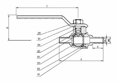 Brass Pex Ball Valve