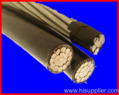 1000V triplex stranded aluminum conductor PE insulated AAAC cable