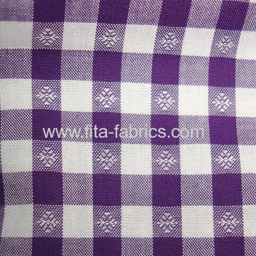 100%cotton yarn dye and jacquard weave apron check